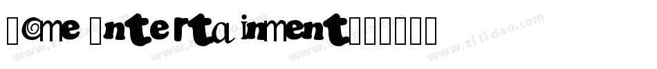 Home Entertainment字体转换